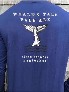 Brand New Cisco Brewers Nantucket Navy Whale Tale Pale Ale unisex Size Small